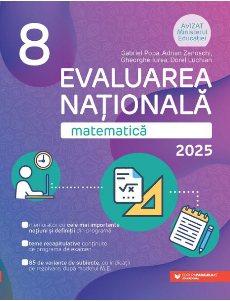 Matematică. Evaluare Națională 2025. Clasa a VIII-a